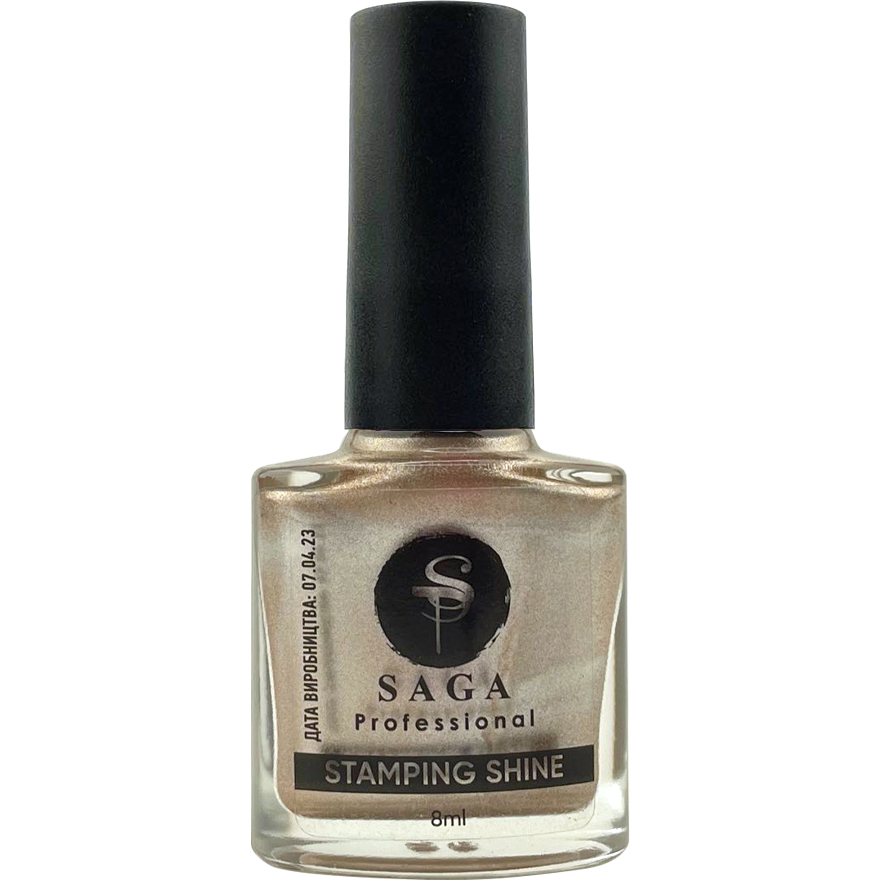 SAGA professional varnish stamping paint 04 (copper, chrome), 8 ml