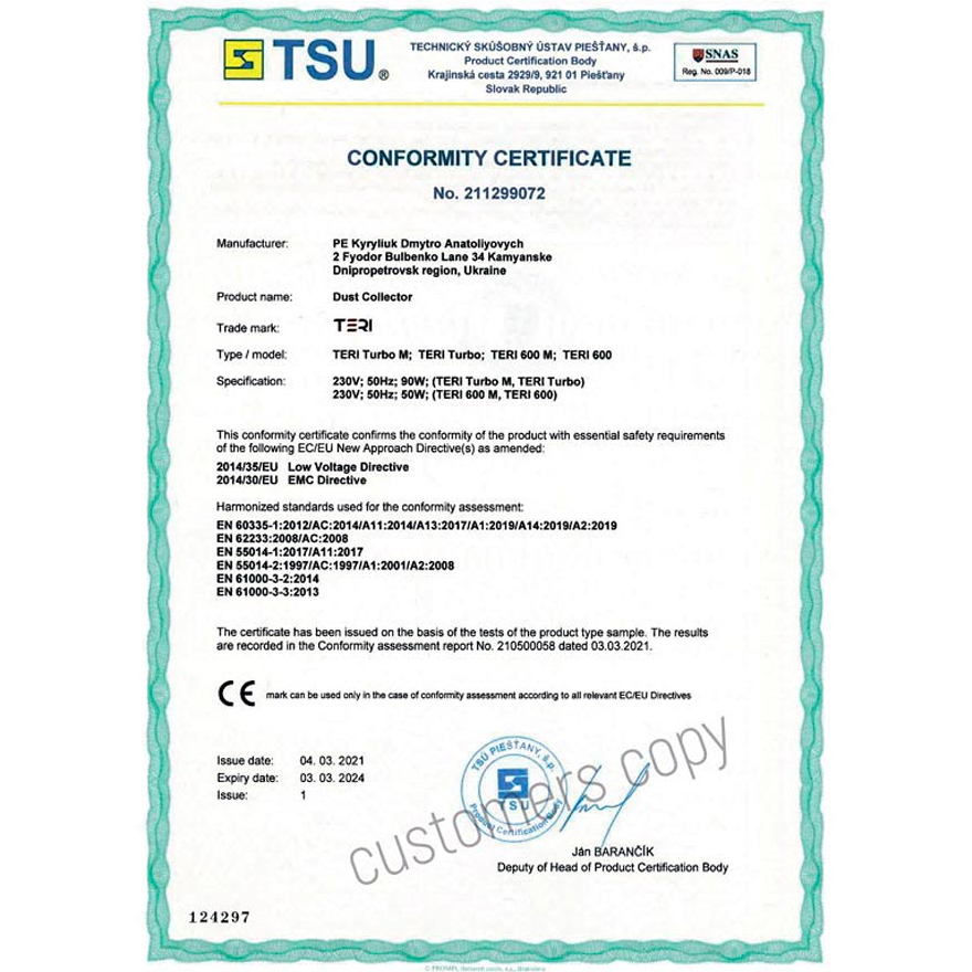 TERI Desktop manicure extractor hood 600M 2024 Ture-S white (metallic mesh) (1 year warranty)