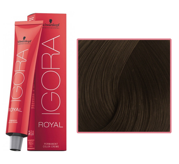 Professional hair color IGORA Royal 4-5 medium brown golden, 60 ml