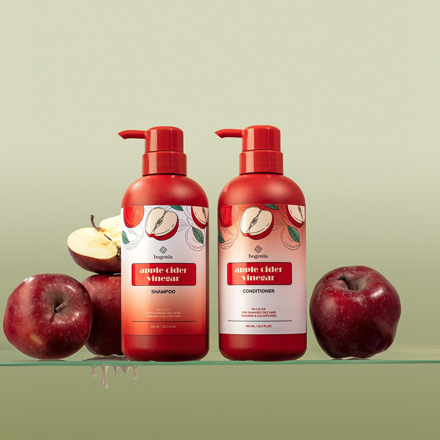BOGENIA Apple Cider Vinegar Shampoo, 450 ml