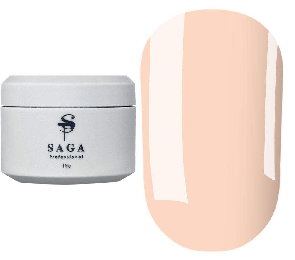 SAGA professional Builder Gel Veil 10 (нежный персиковый), 15 мл