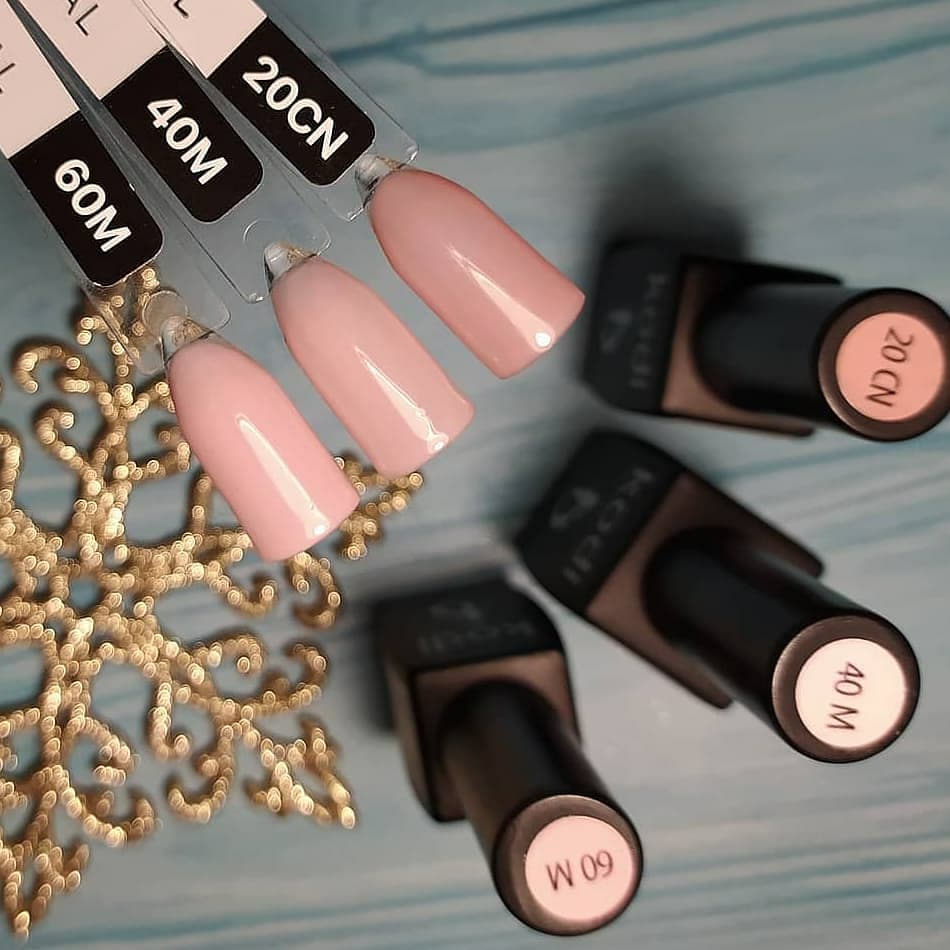 Gel polish Kodi Professional No. CN 020 (tea troyanda, napivprozory), 8 ml
