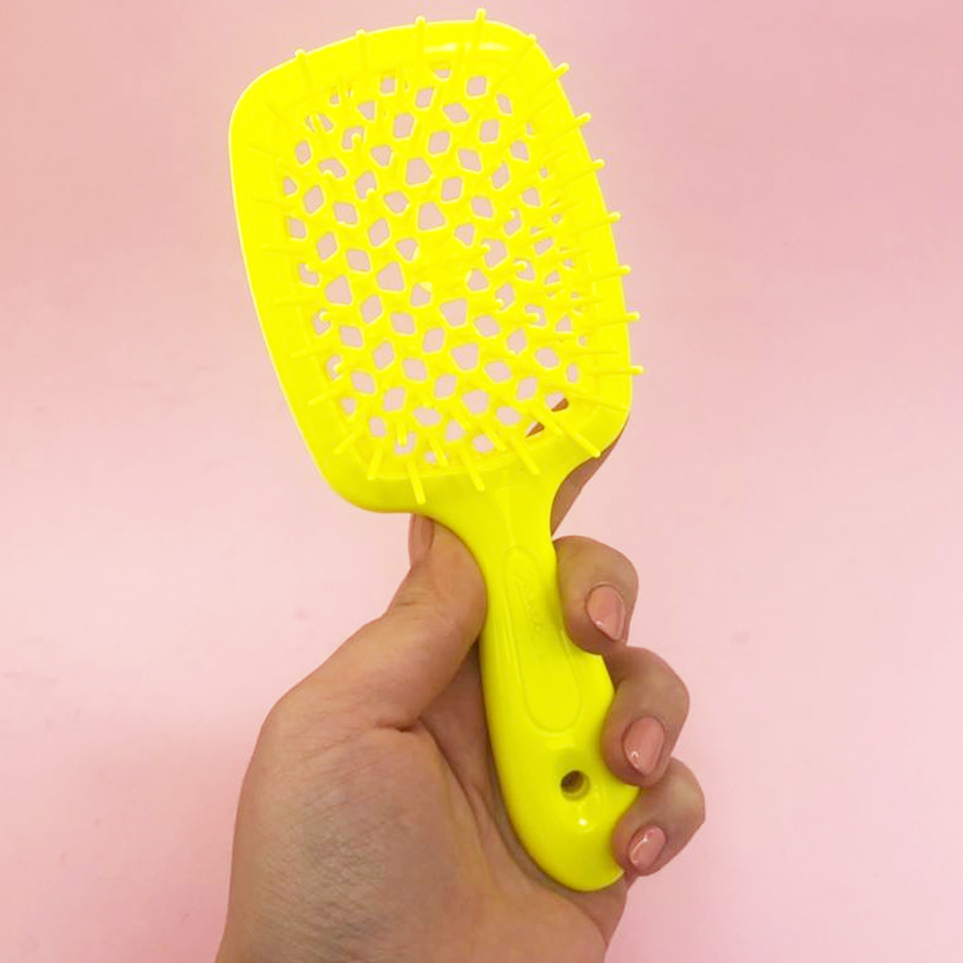Janeke Superbrush Small Расческа для волос Желтый неон