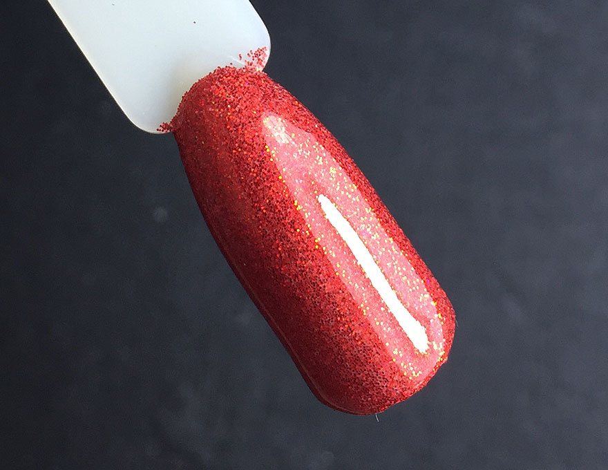 Komilfo spangles 004, size 0.1 mm, (red, hologram), 2.5 g Komilfo spangles 004, size 0.1 mm, (red, hologram), 2.5 g