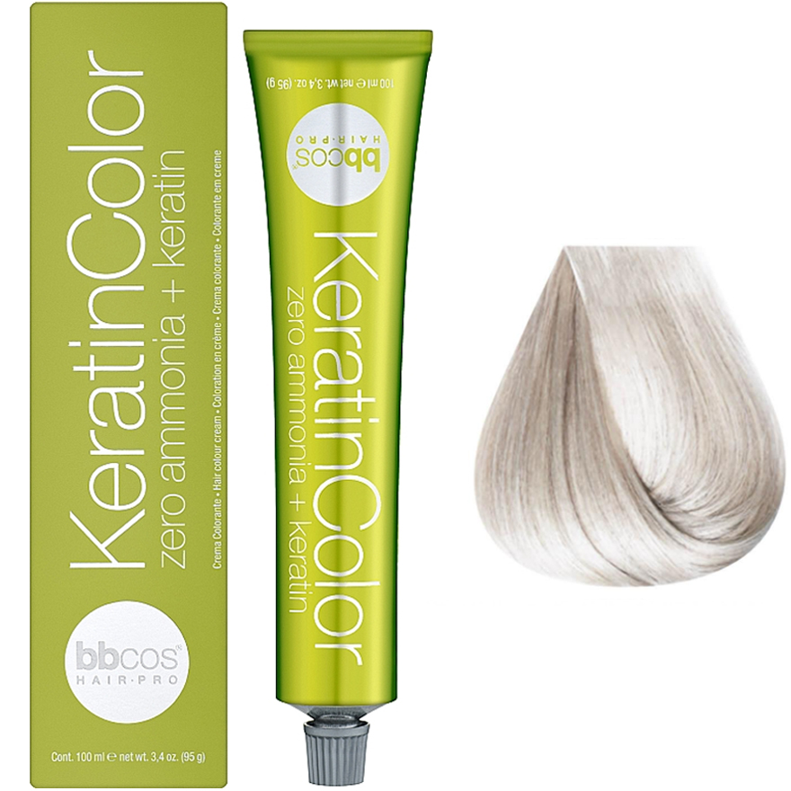 Bbcos Keratin Color Cream-farba for hair 11/01 blond, light, natural, 100 ml