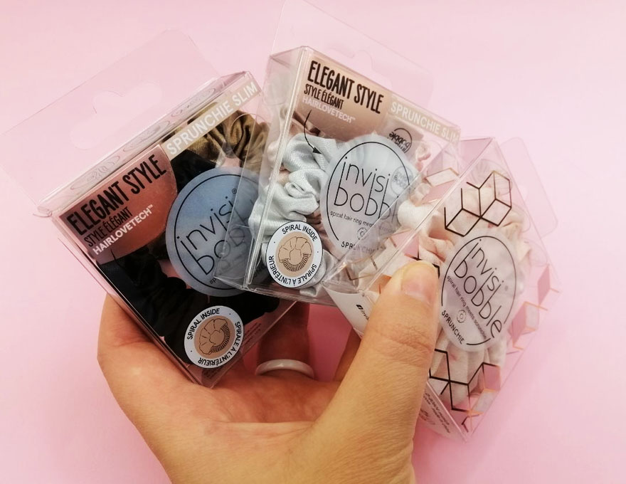 Invisibobble Резинка-браслет для волос Sprunchie Slim Bella Chrome