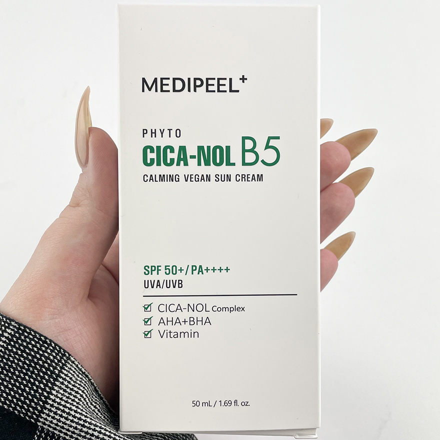 MEDI-PEEL Soothing sun cream for skin Phyto Cica-Nol B5 Calming Vegan Sun Cream SPF 50+ PA++++, 50 ml