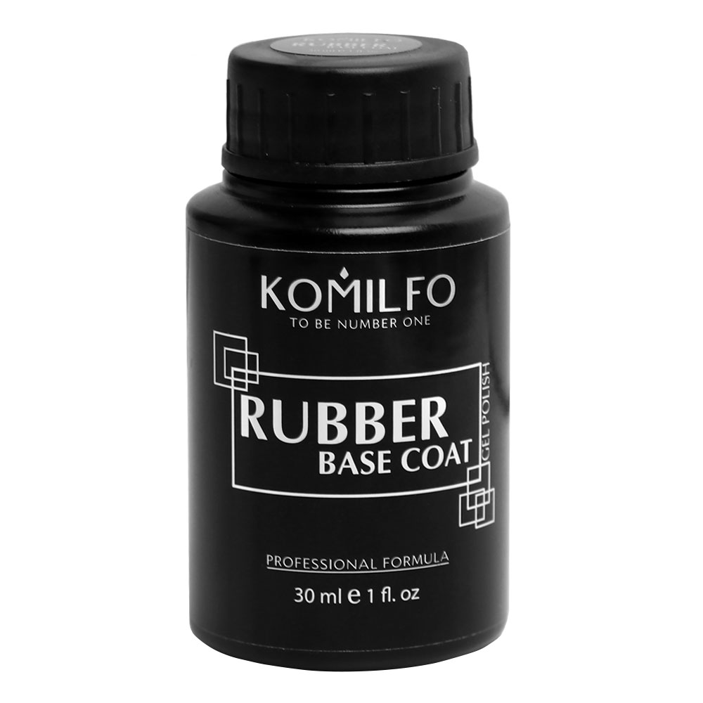 Komilfo Rubber Base Coat - каучукова база для гель-лаку, 15 мл (без пензлика)