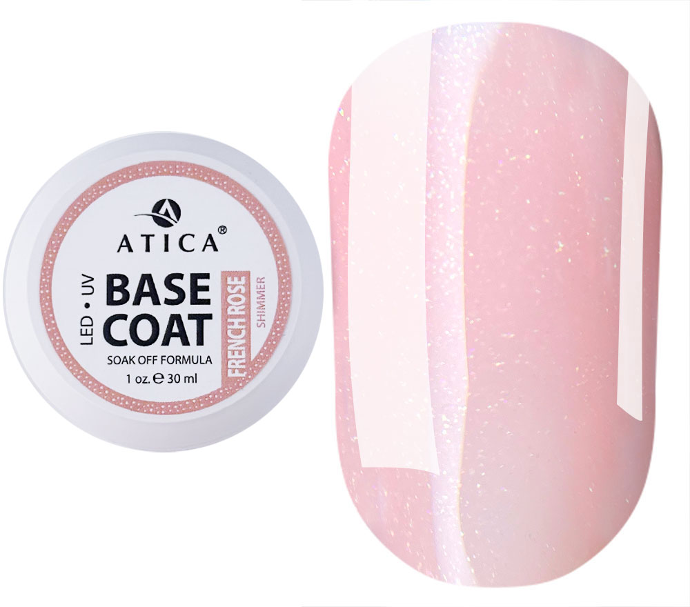 Atica Nail base Base Gel French Rose Shimmer, 30 ml