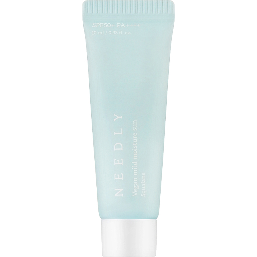 NEEDLY Крем солнцезащитный, увлажняющий с растительным скваланом Vegan Mild Moisture Sun SPF 50+ PA++++, 10 мл