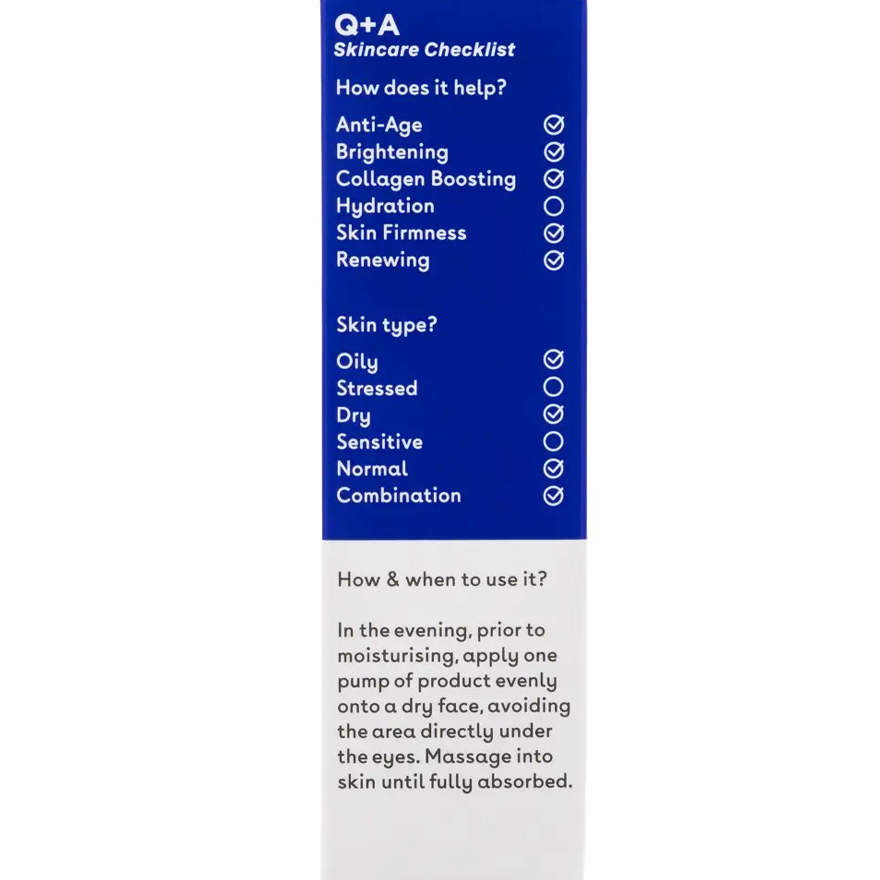 Q+A Serum with retinol Retinol Serum, 30 ml