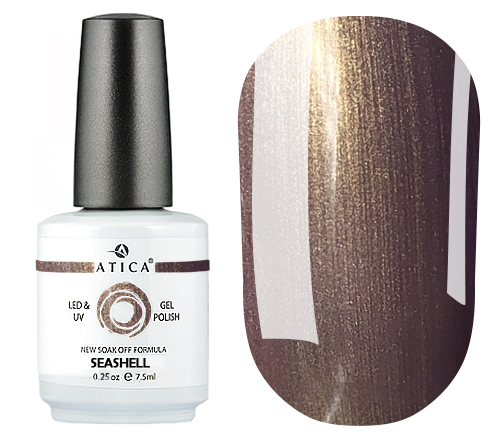 Atica Seashell GPM22 gel-varnish (golden with lilac tint), 7.5 ml