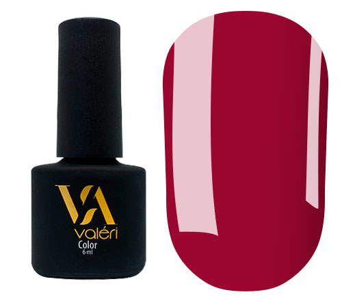 Гель-лак Valeri №073 (розовато-бордовый, эмаль), 6 мл