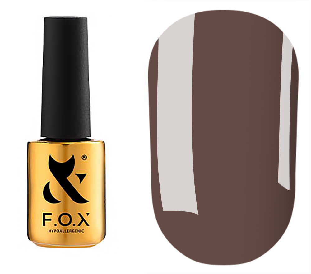 FOX Masha Efrosinina gel varnish No. 028 (gray-brown, enamel), 7 ml