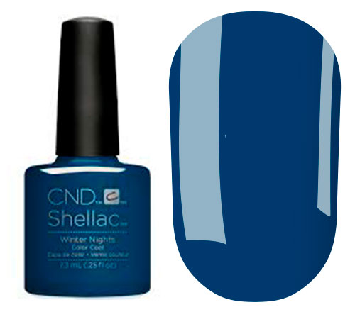 СND Shellac gel varnish, Winter Nights (blue), 7.3 ml
