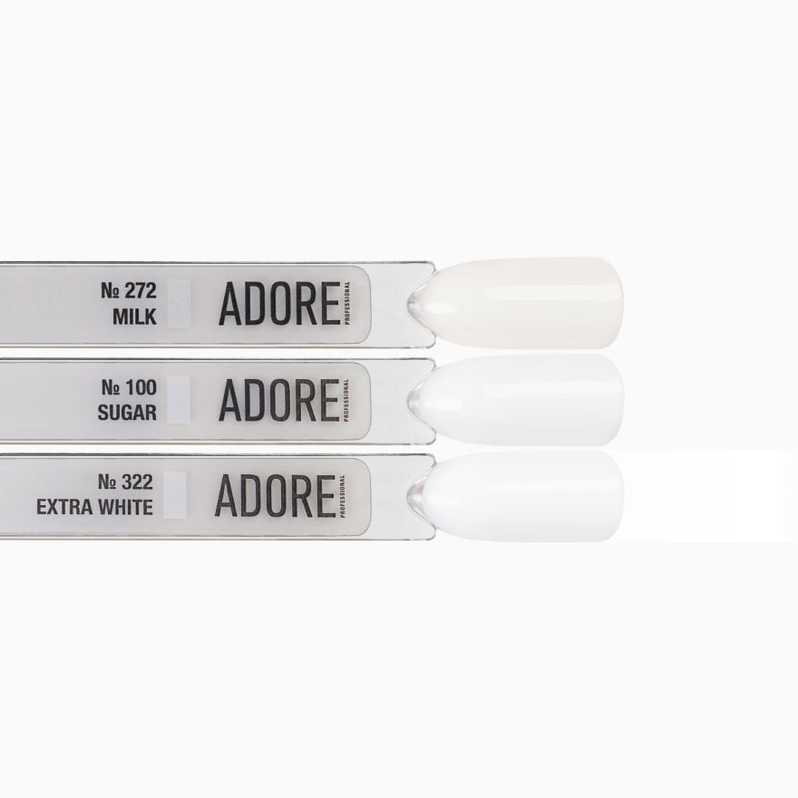 Adore Gel Polish Гель-лак №322 - extra white, 12мл