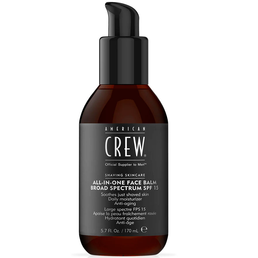 American Crew Бальзам зволожуючий після гоління All-In-One Face Balm SPF15, 170 мл American Crew Бальзам зволожуючий після гоління All-In-One Face Balm SPF15, 170 мл