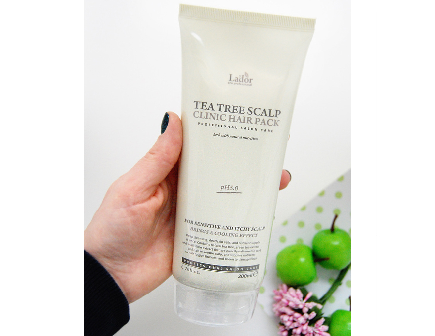 La'dor Tea Tree Scalp Hair pack - Очищаючий лосьйон для волосся і шкіри голови, 200 мл