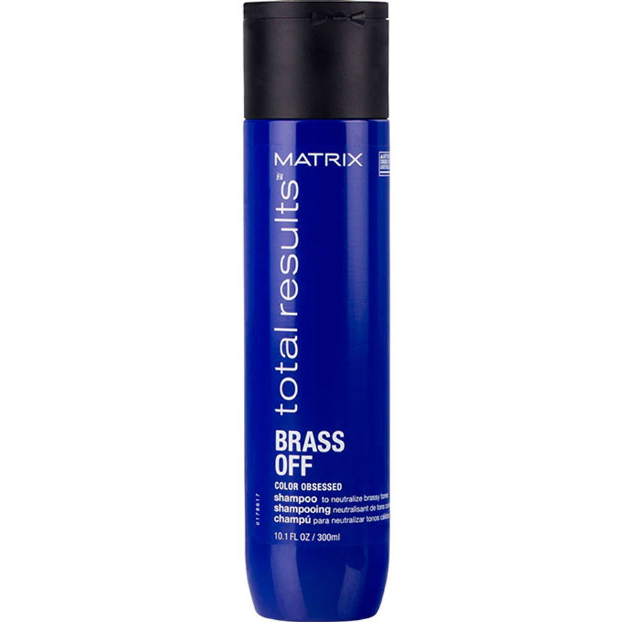 Matrix Total Results Brass Off Shampoo - shampoo to neutralize yellowness (cold blond), 300 ml