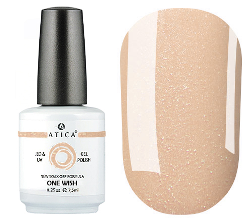 Gel varnish Atica One Wish GPM139 (beige with micro-shine), 7.5 ml