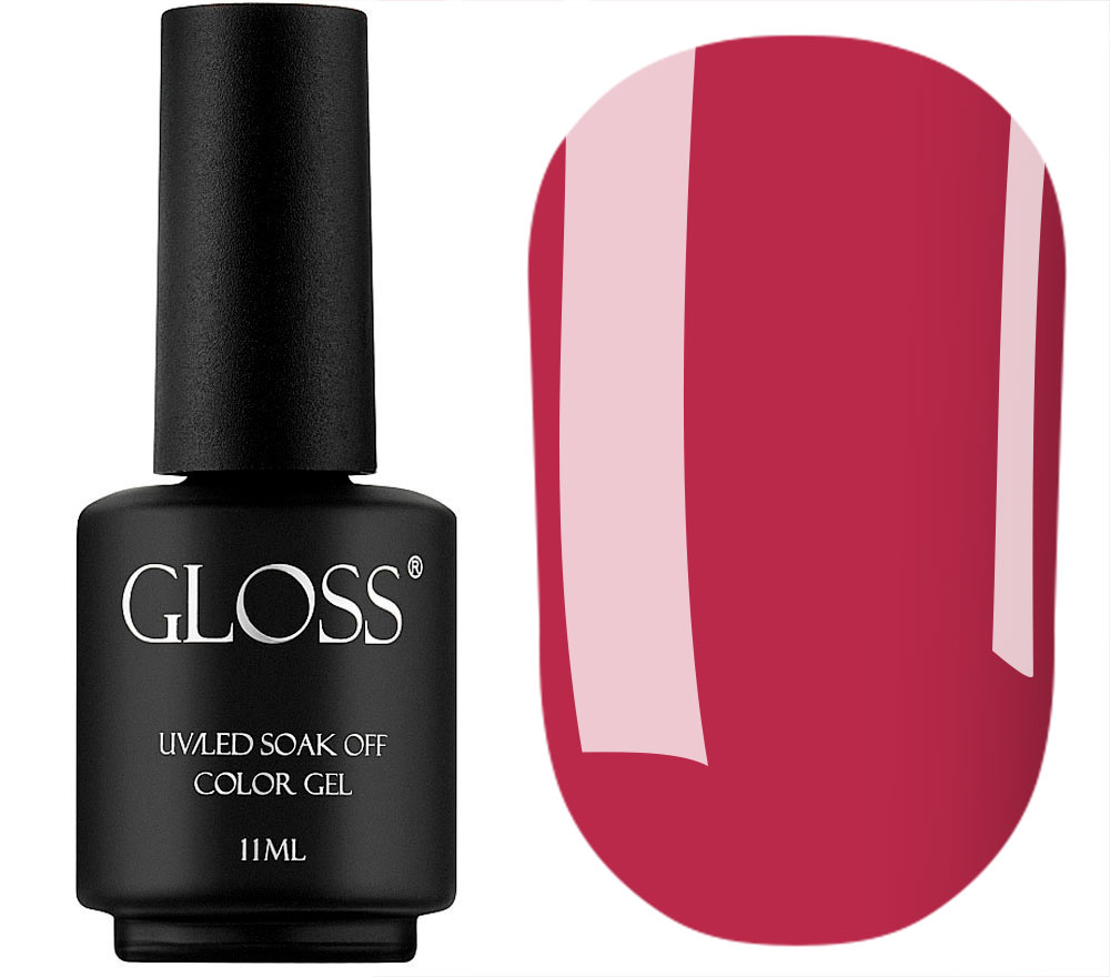 Гель-лак GLOSS 216 (пильний червоний), 11 мл