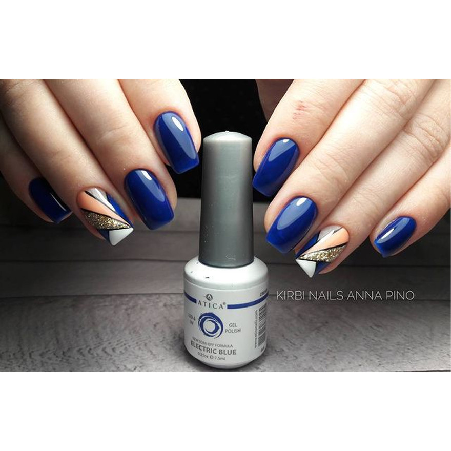Gel Polish Atica GP064 Electric Blue (bright blue), 15 ml