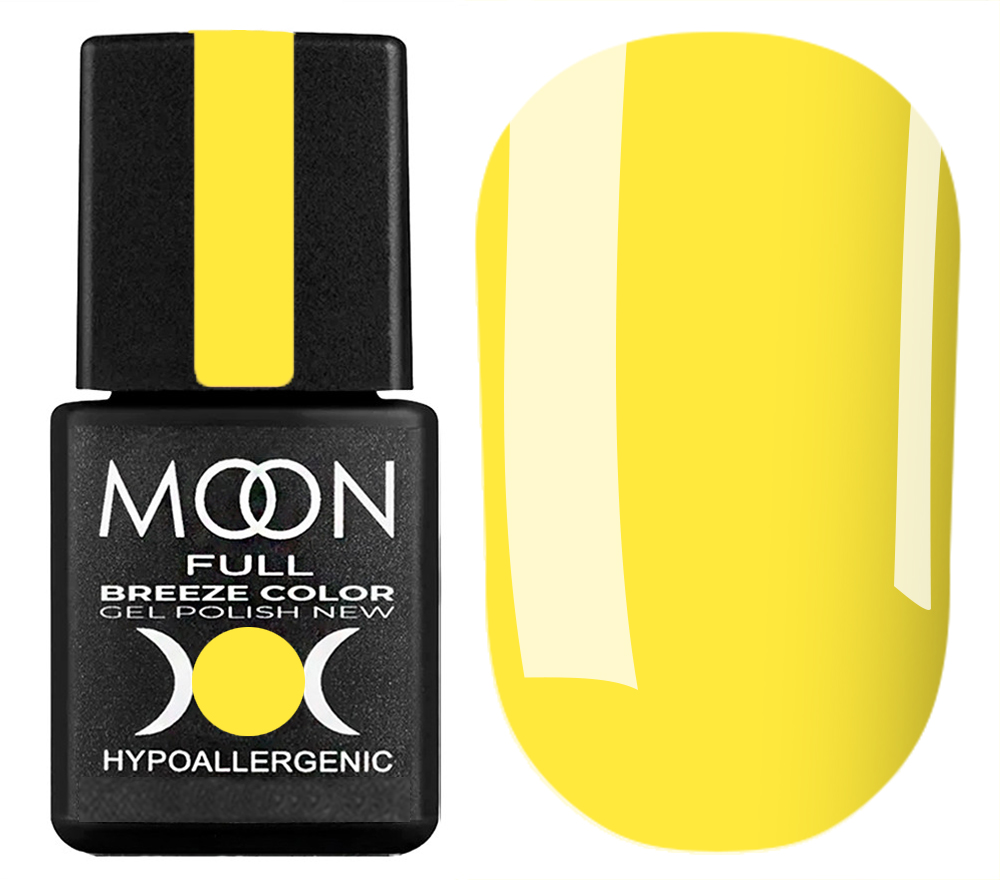 Гель-лак Moon Full Breeze color №443 (банановий жовтий, напівпрозорий), 8 мл Гель-лак Moon Full Breeze color №443 (банановий жовтий, напівпрозорий), 8 мл