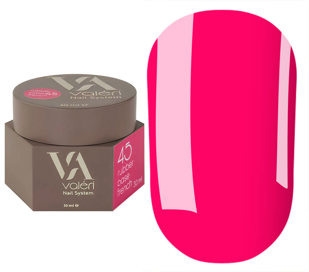 Valeri База для нігтів Rubber Base French №45, 30 мл