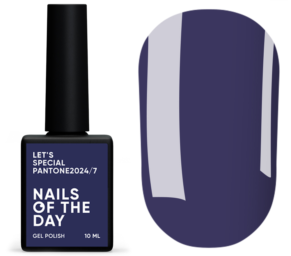 Nails Of The Day Гель-лак Let's special Pantone2024/7 (сіро–синій), 10 мл