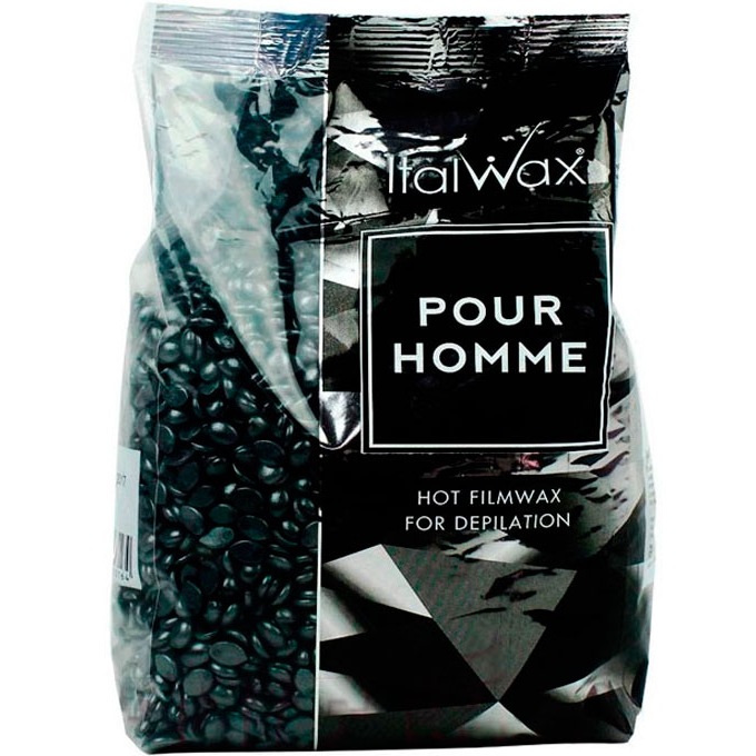 ITALWAX Hot wax granules Silver (for men), 1000 ml