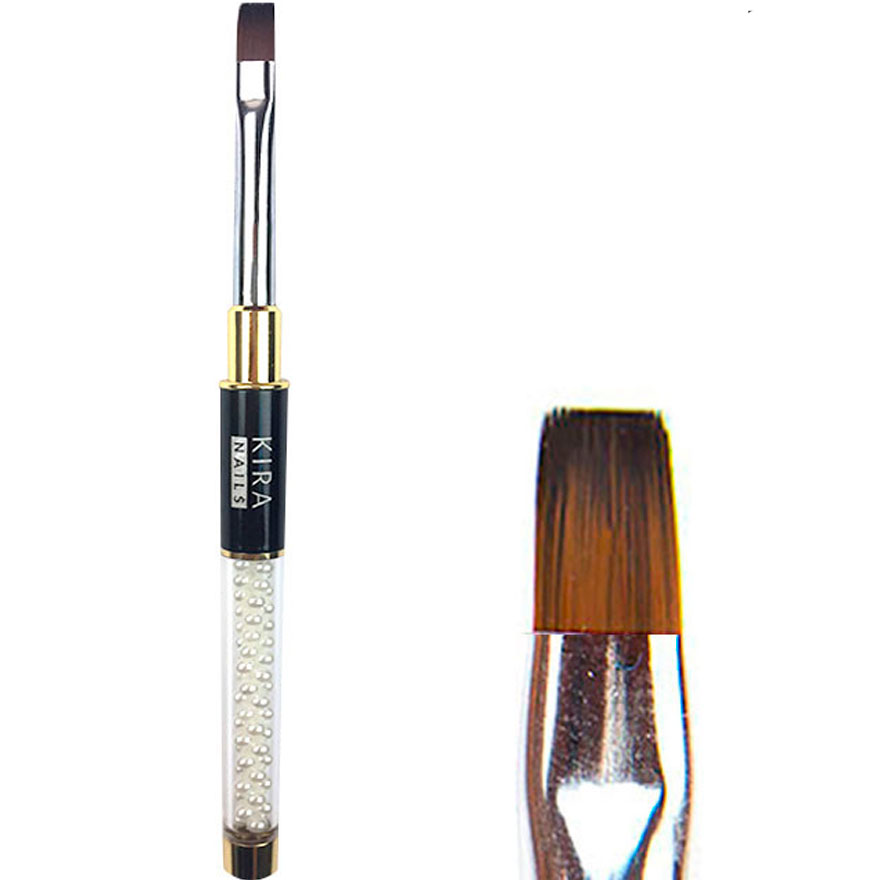 Gel brush Kira Nails Gel flat 8 (Nylon)