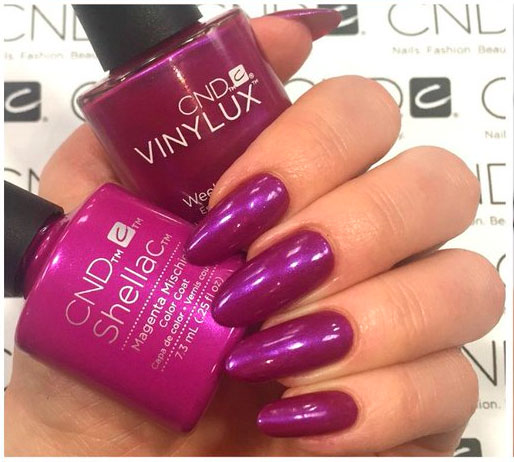 CND Shellac Gel Polish, Magenta Mischief, 7.3 ml