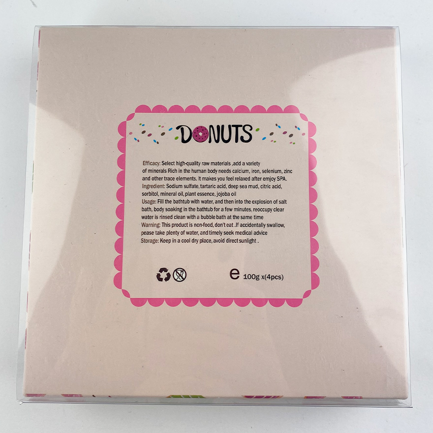 Set of Donut bath bombs, 4 pcs