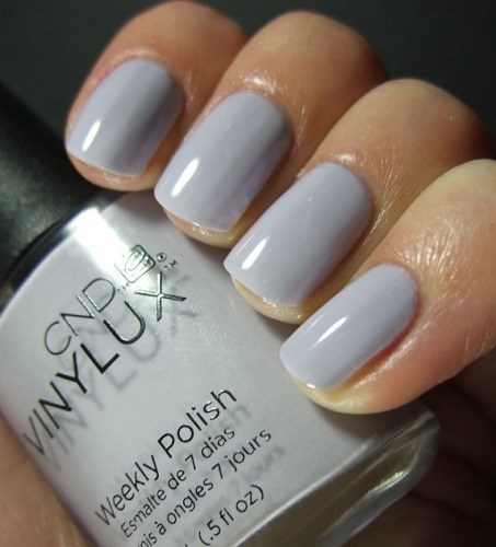 Varnish CND Vinylux Weekly Polish - Thistle Thicket (184) (white-lilac, enamel), 15 ml