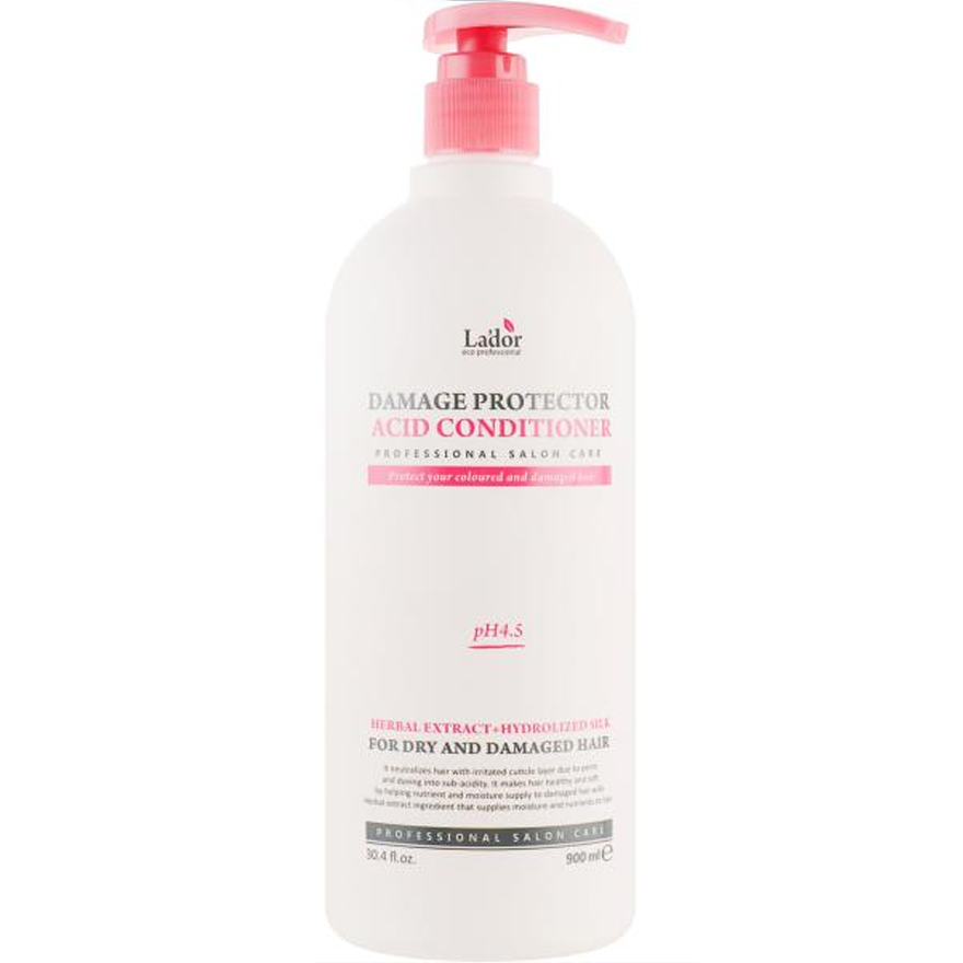 La’dor Damage Protector Acid Conditioner Кондиционер с протеинами шелка для сухих волос, 900 мл