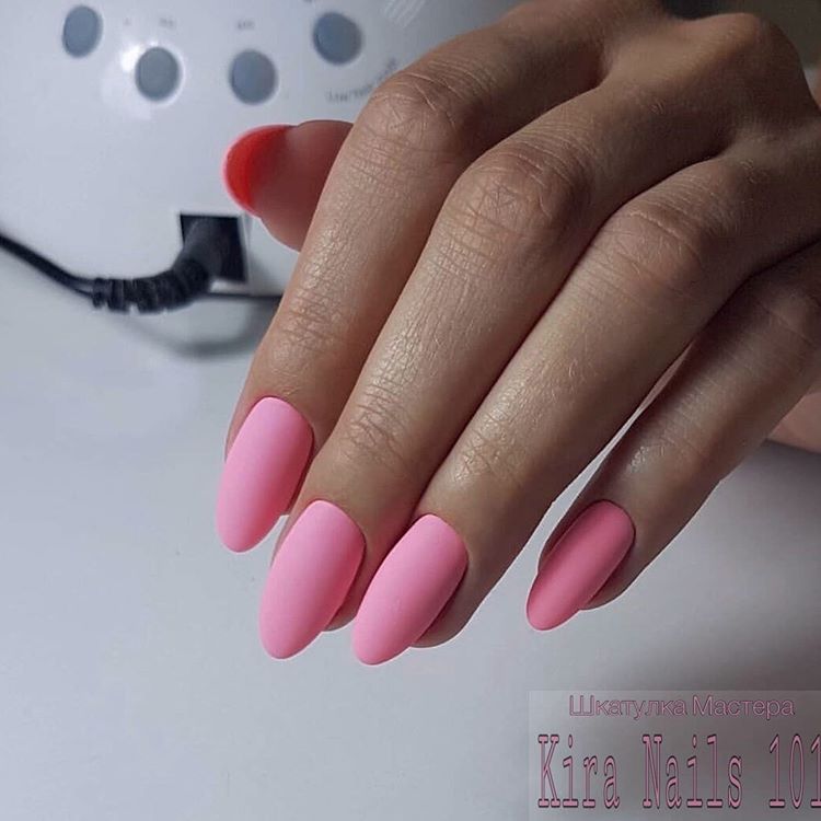 Гель-лак Kira Nails №101 (яскравий рожевий, емаль), 6 мл