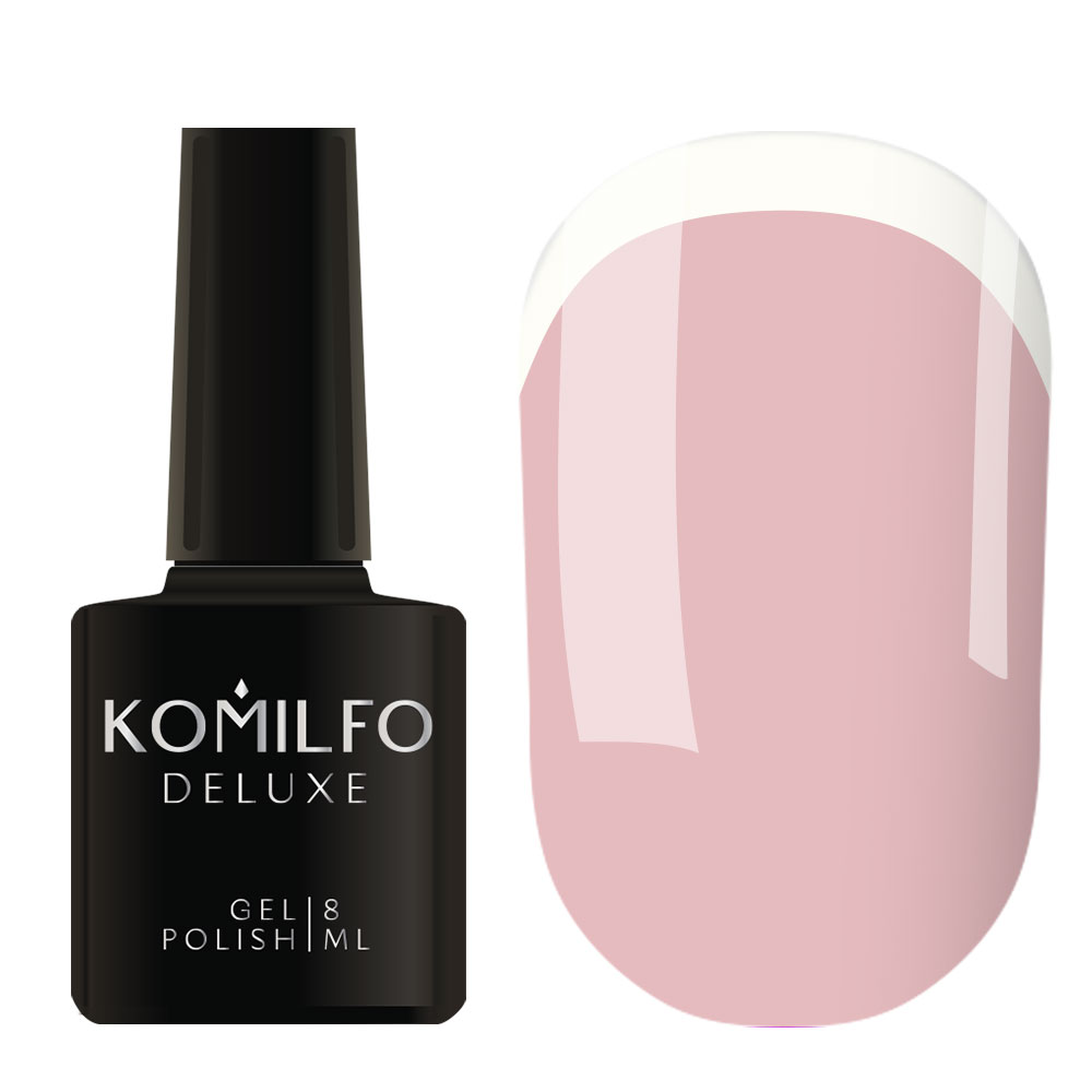 Gel Polish Komilfo French Collection F004 (beige-pink, enamel, for service jacket), 8 ml Gel Polish Komilfo French Collection F004 (beige-pink, enamel, for service jacket), 8 ml