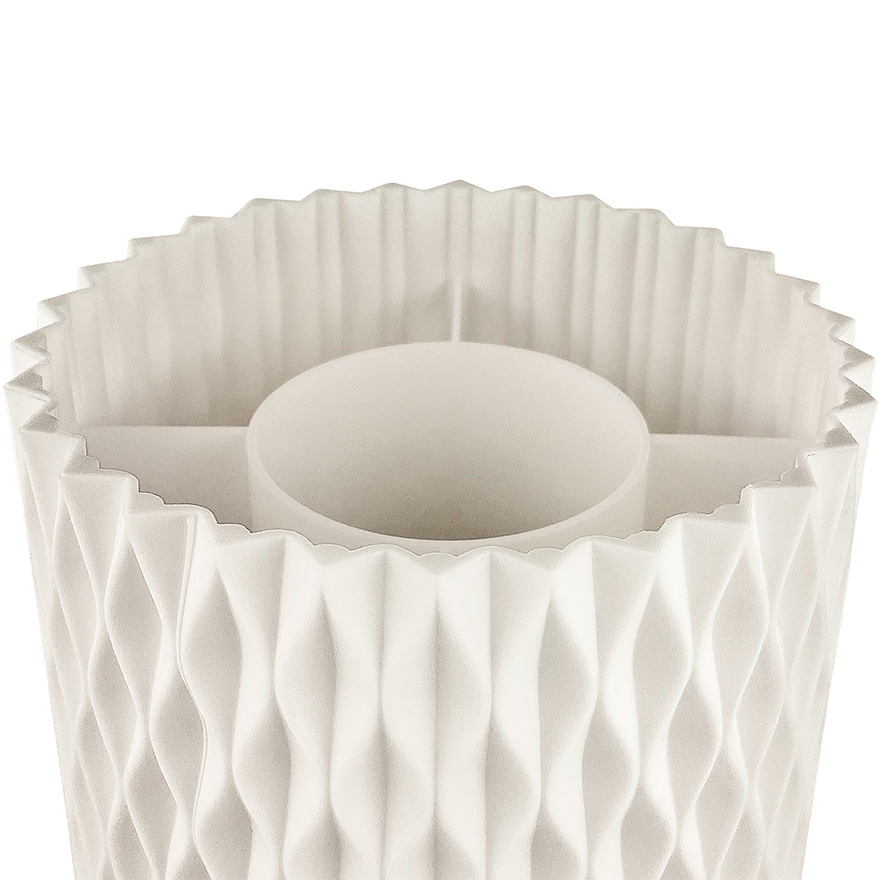 Organizer for brushes, white