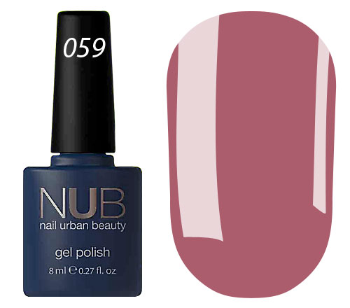 Гель-лак NUB 059 Ringleader (світла марсала, емаль), 8 мл
