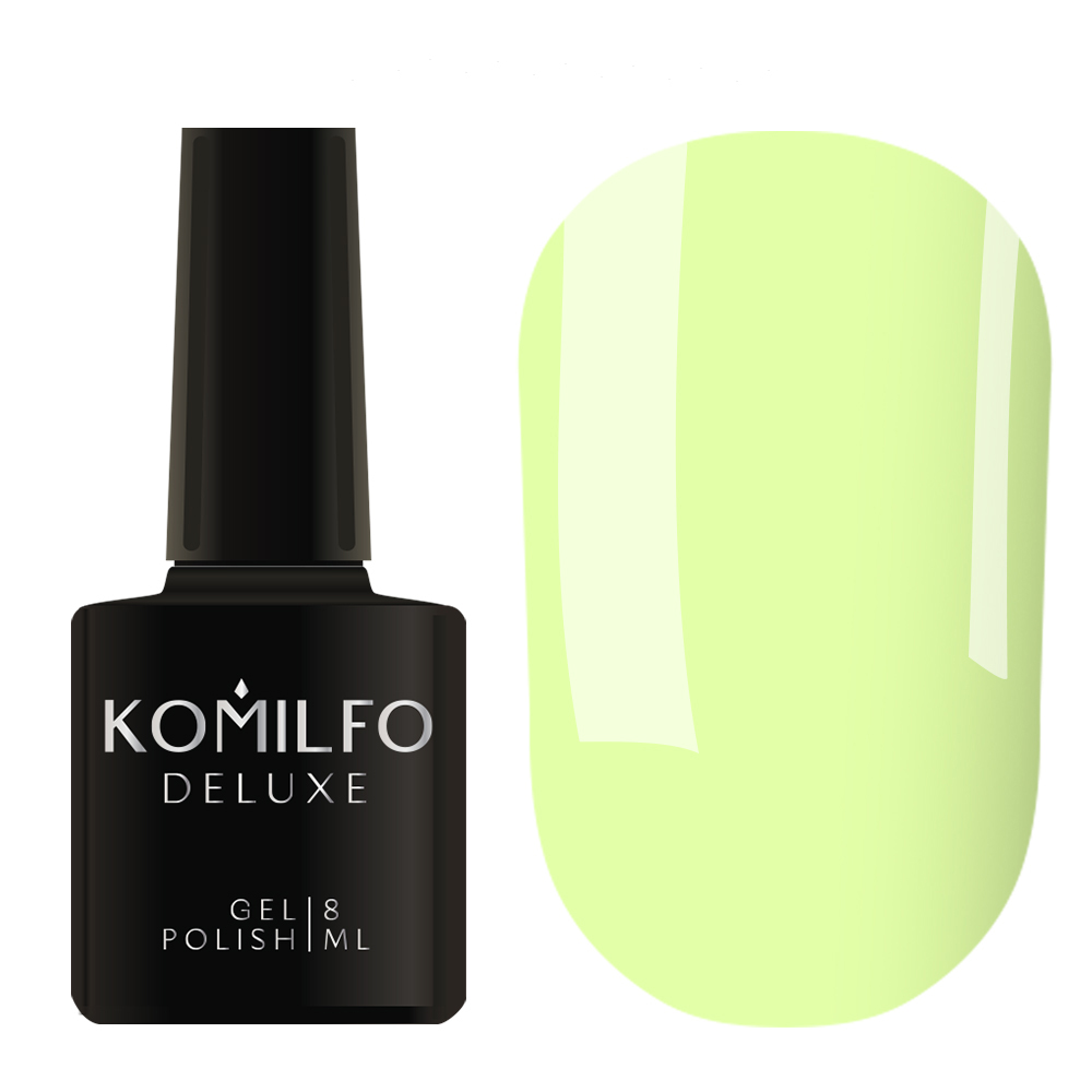 Гель-лак Komilfo Deluxe Series D194 (блідо-жовтий, емаль), 8 мл