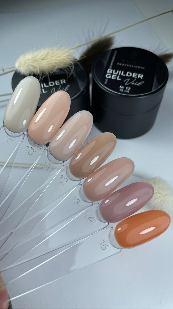 SAGA professional Builder Gel Veil 10 (нежный персиковый), 15 мл