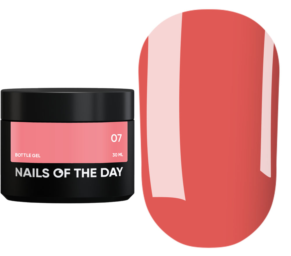 Nails Of The Day Bottle Gel №07 (peach-pink), 30 ml
