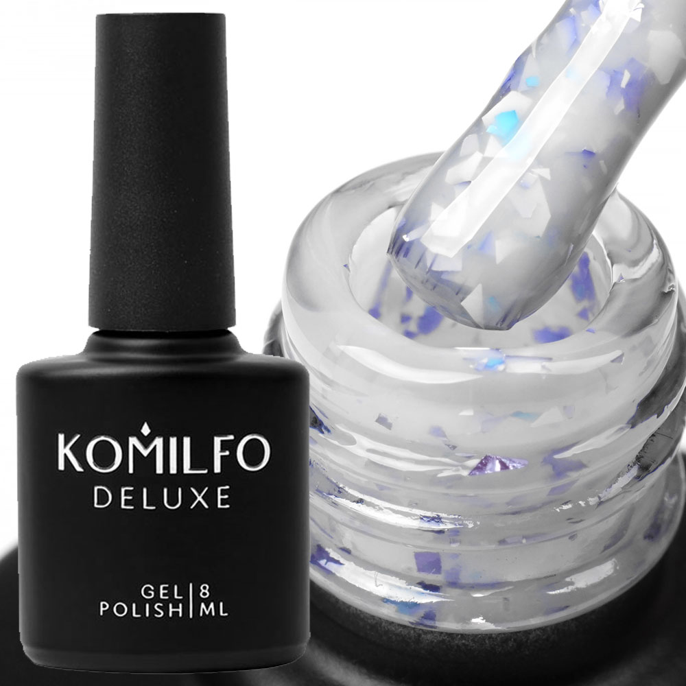 Komilfo Potal Base P013 (milky gray with multi-colored potal), 8 ml