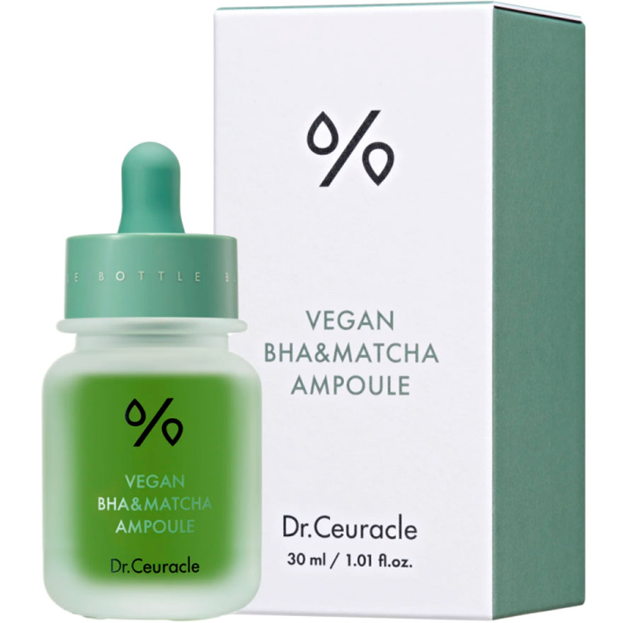 Dr.Ceuracle Сироватка ампульна з BHA кислотою та екстрактом чаю Матча Vegan BHA&Matcha Ampoule, 30 мл