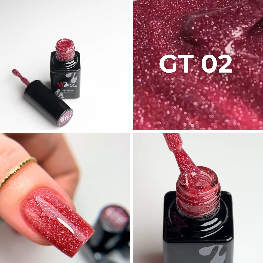 Molekula Gel nail polish GLINT TOUCH No. GT02, 6 ml