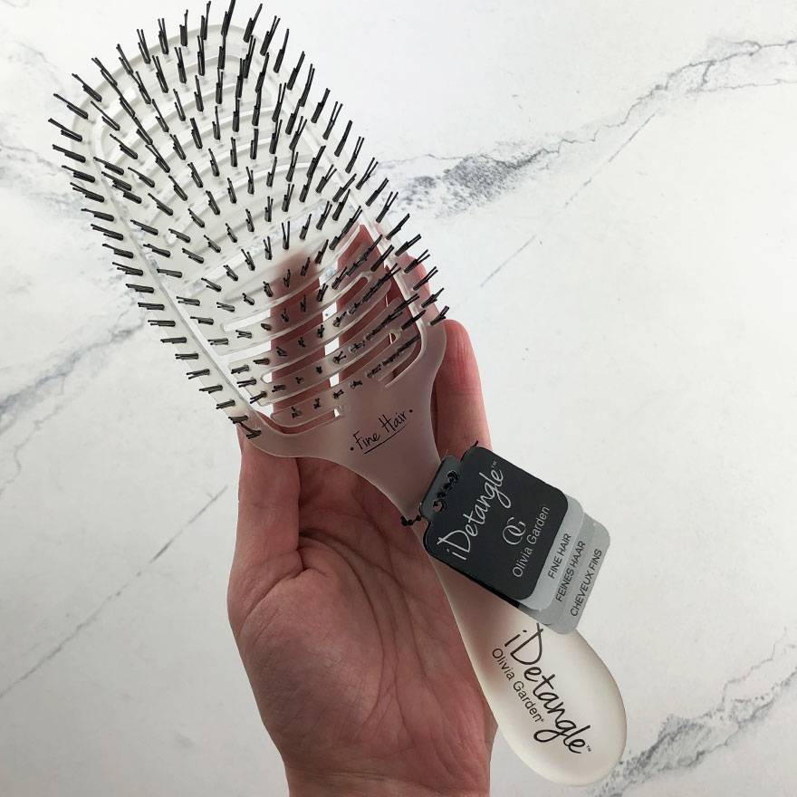 Olivia Garden iDetangle Fine Hair Brush for Hair Extensions