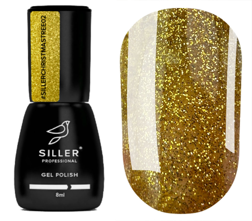 Siller gel varnish No. 037 (warm red, enamel), 8 ml