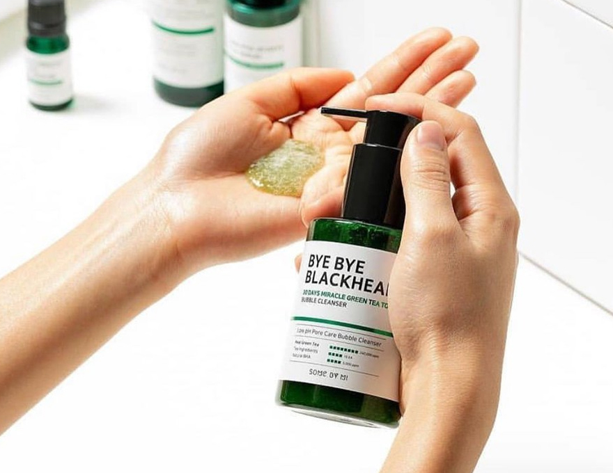 SOME BY MI Bye Bye Blackhead 30 Days Miracle Green TeaTox Bubble Cleanser Маска-пінка від чорних цяток, 120 г
