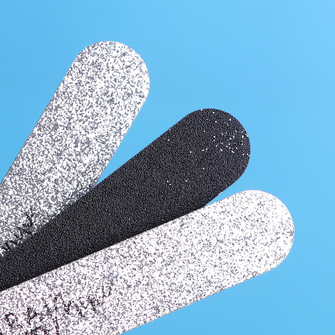 Kira Nails Set of silver nail files 9 x 2 cm, 120 grit, 50 pcs.