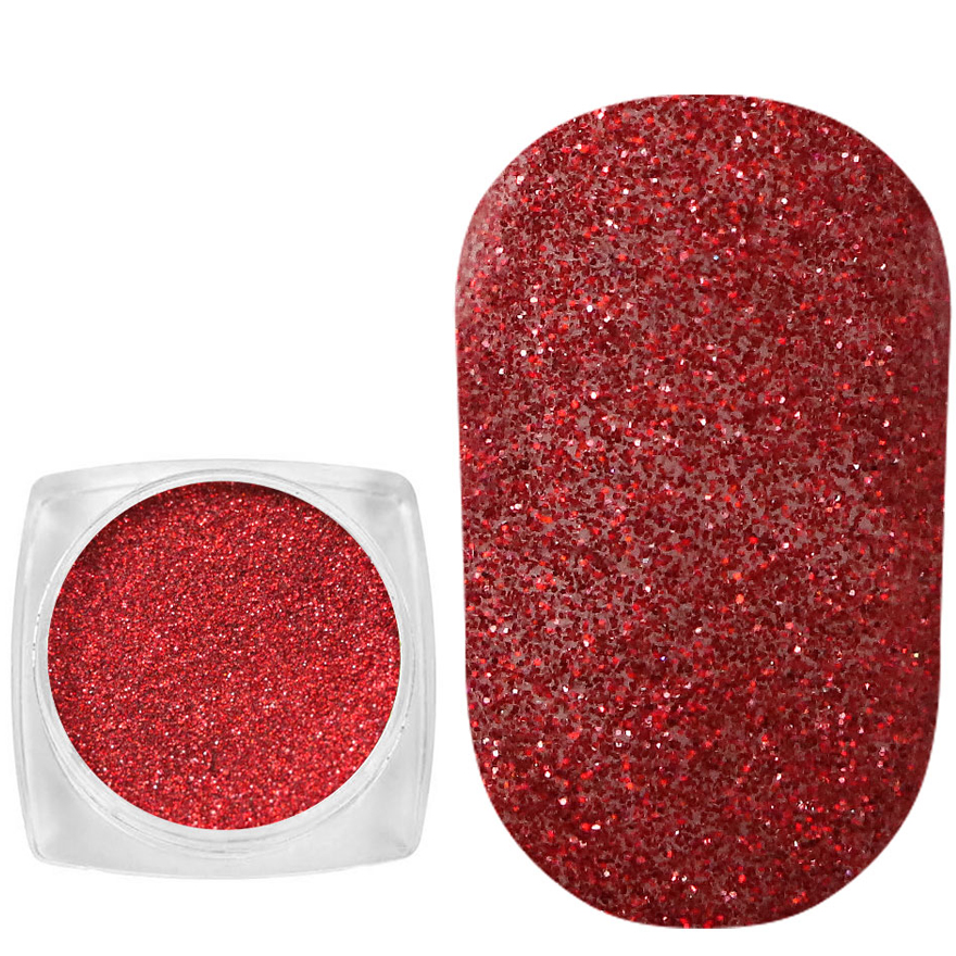 Komilfo spangles 004, size 0.1 mm, (red, hologram), 2.5 g Komilfo spangles 004, size 0.1 mm, (red, hologram), 2.5 g